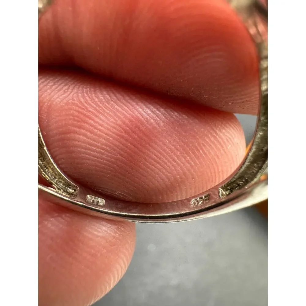 STS Chuck Clemency Sterling Silver 925 Rhodolite Cocktail Ring Sz 9